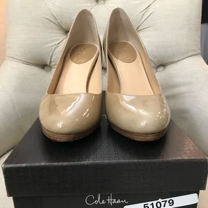 Cole Haan Patent Sand Heels